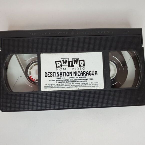 Destination Nicaragua Viva Rhino VHS Central America War Zone President Reagan - Picture 2 of 2